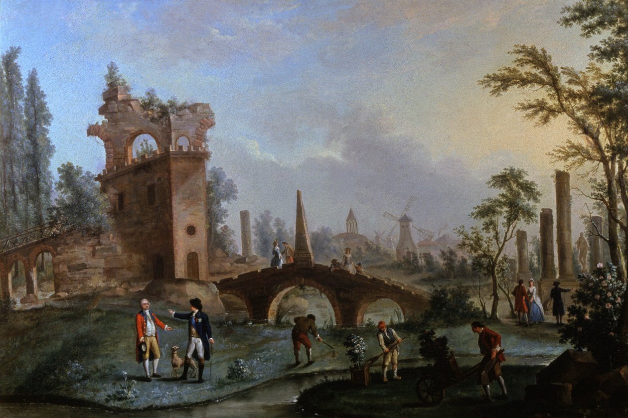 Parc Monceau, Paris, vers 1770 - Louis Carrogis Carmontelle