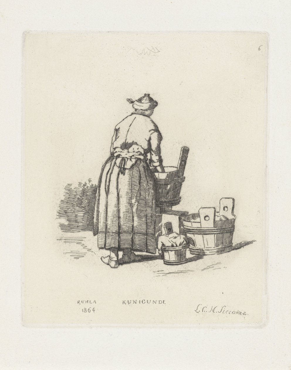 Lavandière Kunigunde - Louis Charles Hora Siccama