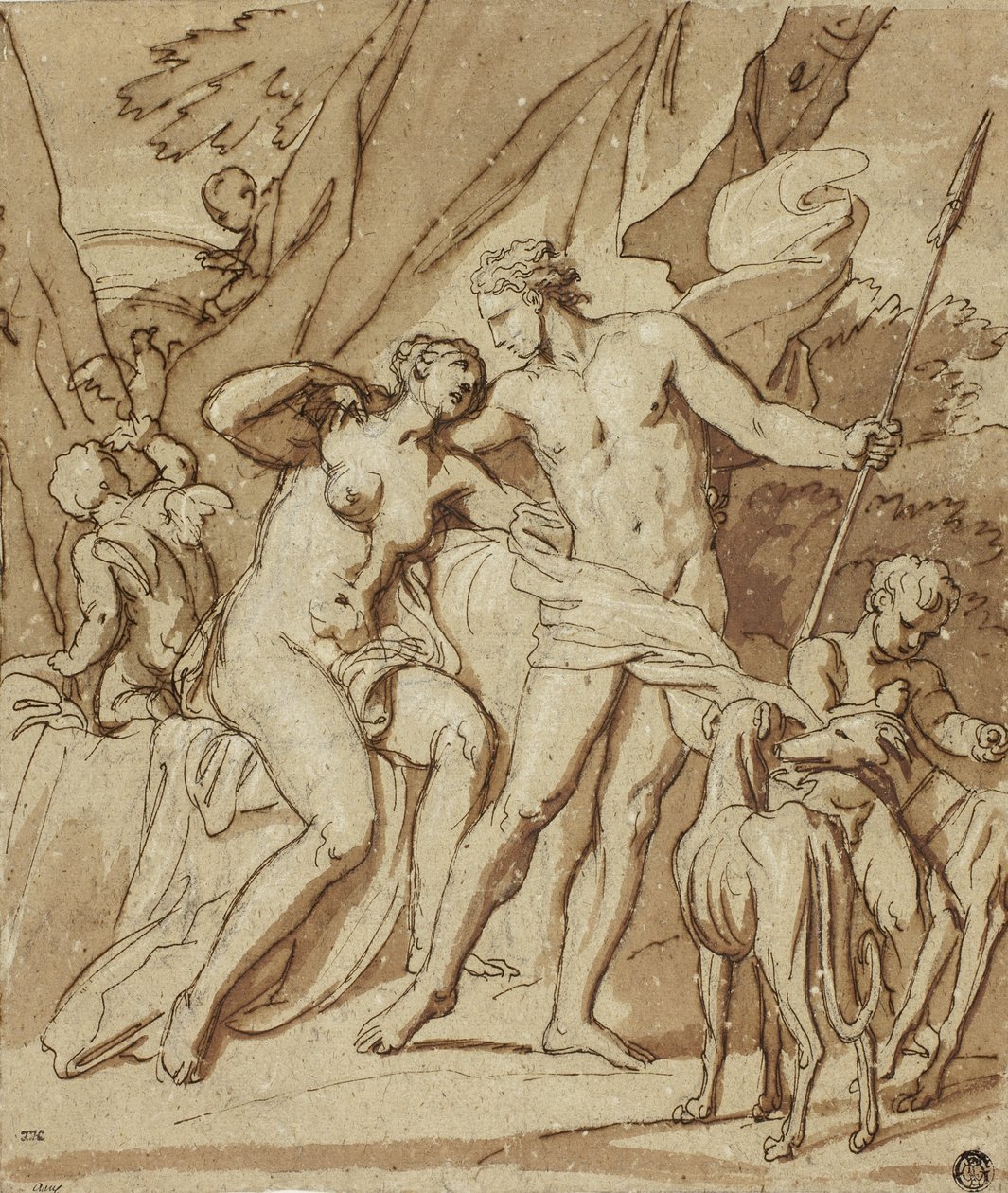 Vénus et Adonis - Louis Cheron