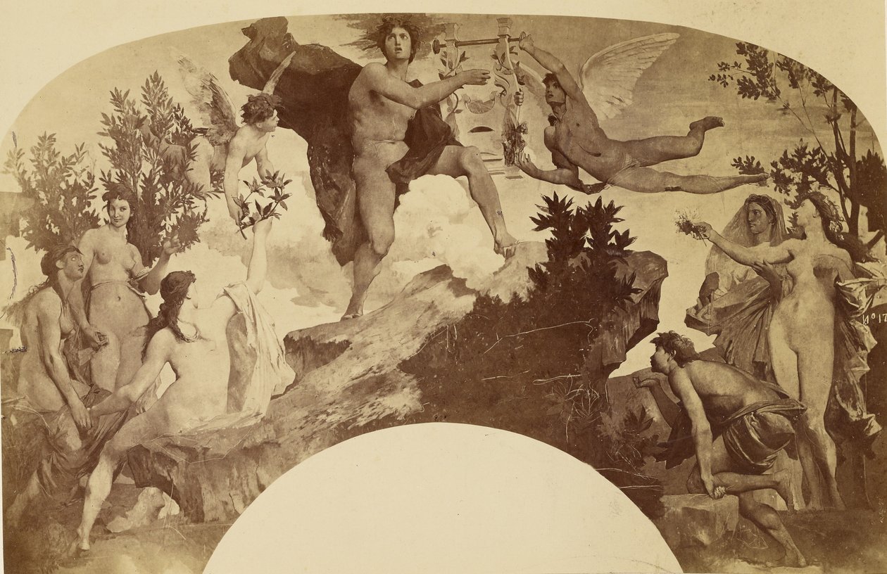 Apollon recevant la lyre - Louis Emile Durandelle