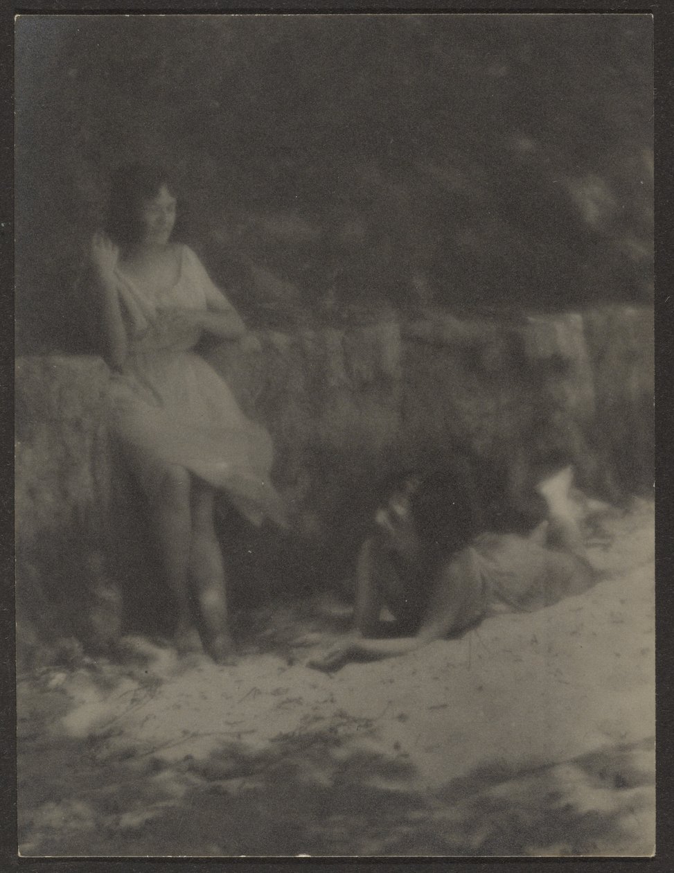 [Danseuses dans le jardin, se reposant] - Louis Fleckenstein