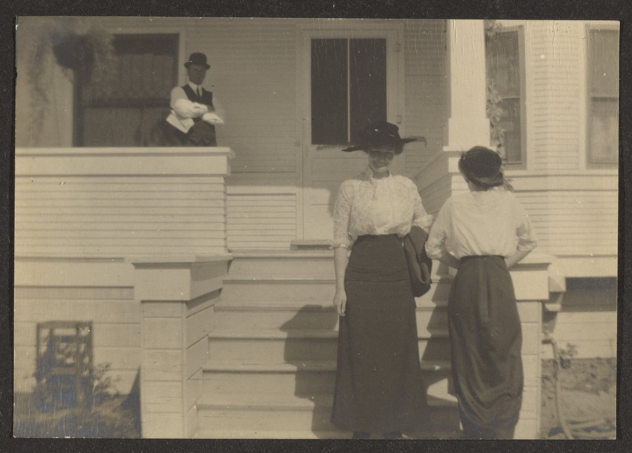 [Figures sous un porche] - Louis Fleckenstein