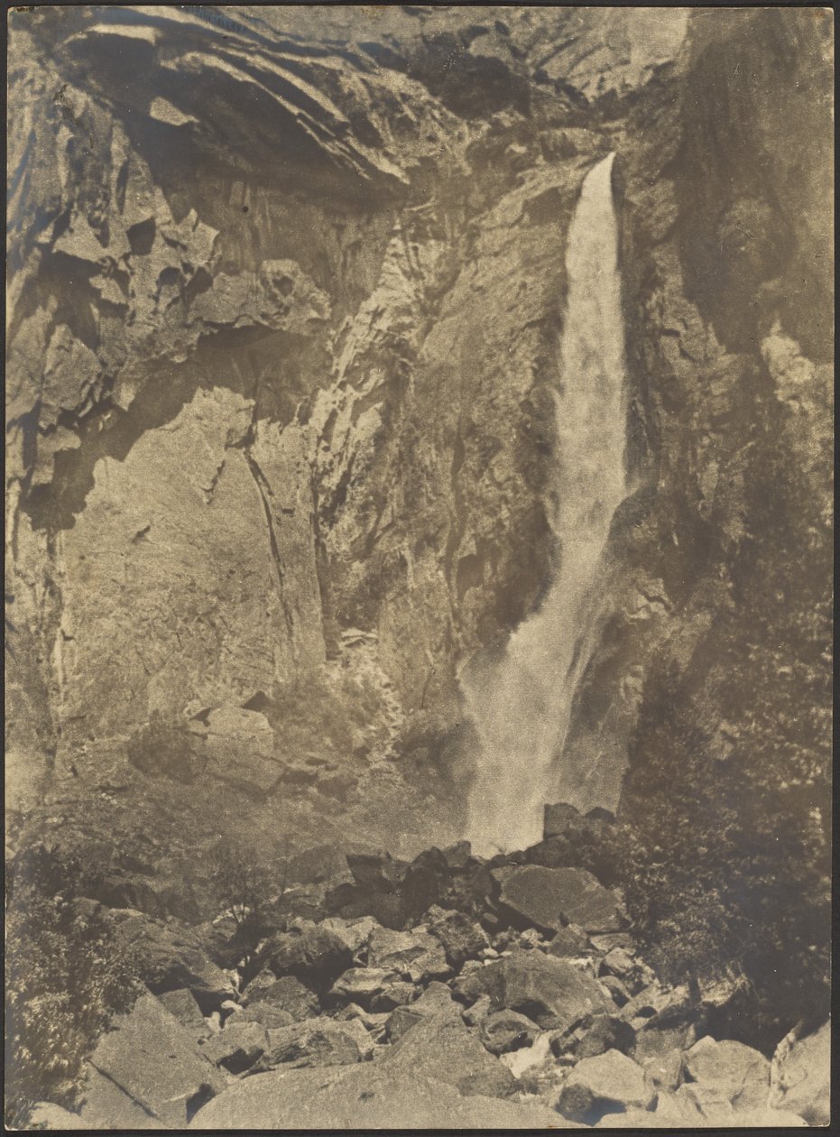 [Cascade dans le ravin rocheux] - Louis Fleckenstein