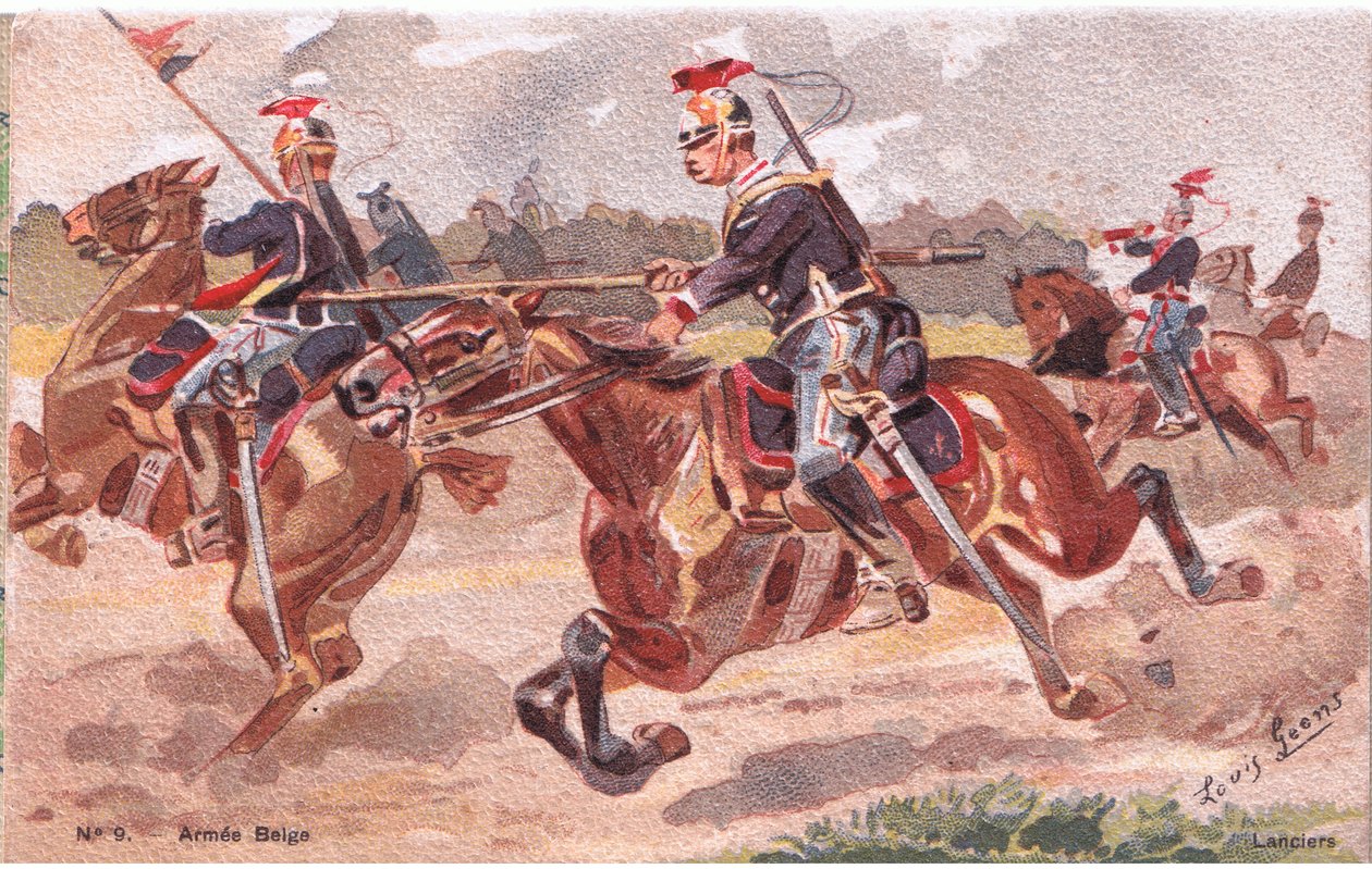 Lanciers, Carte Postale, Années 1920 - Louis Geens