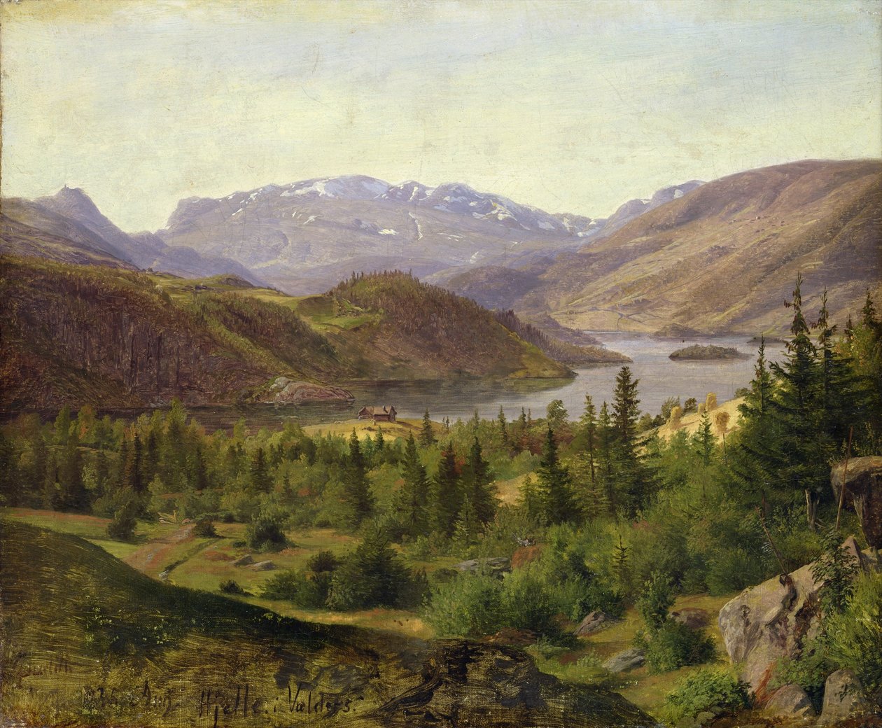 Hjelle à Valders, Tile Fjord - Louis Gurlitt