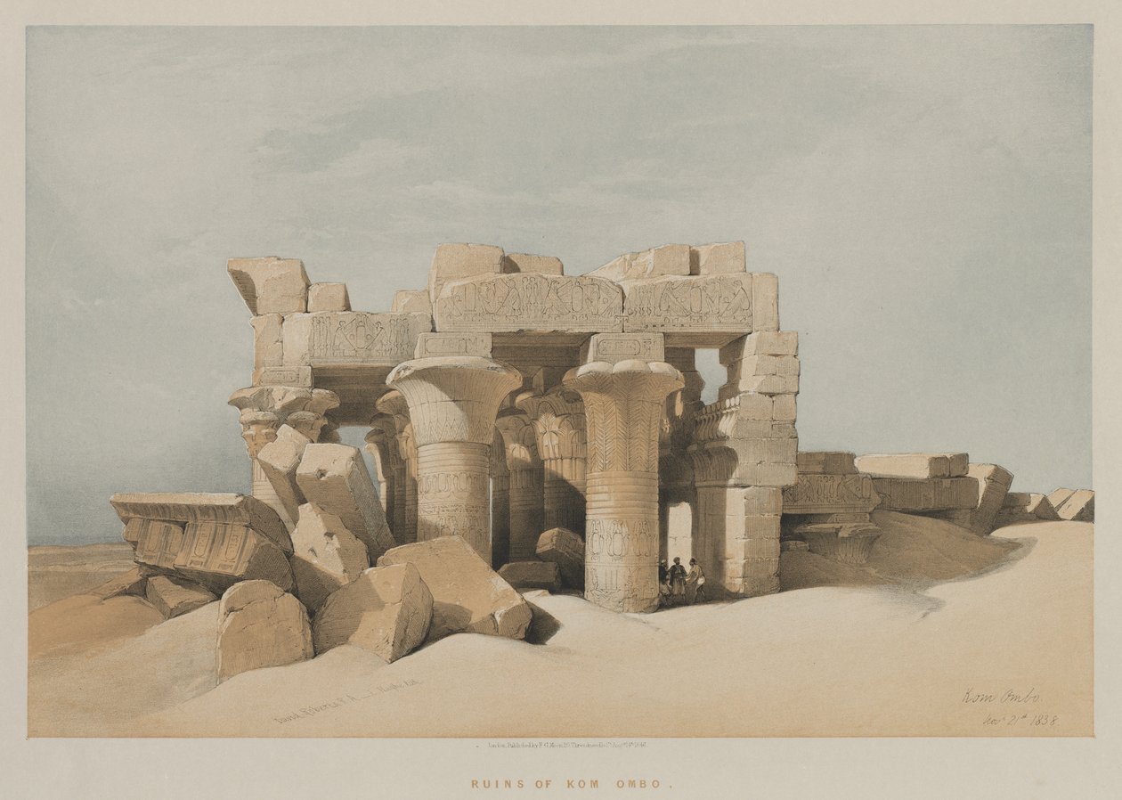 Égypte et Nubie, Volume I : Kom-Ombo, 1846 - Louis Haghe