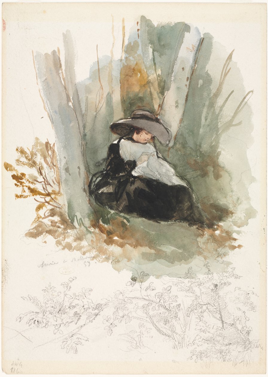 Marie à Bellevue - Louis Joseph Gallait