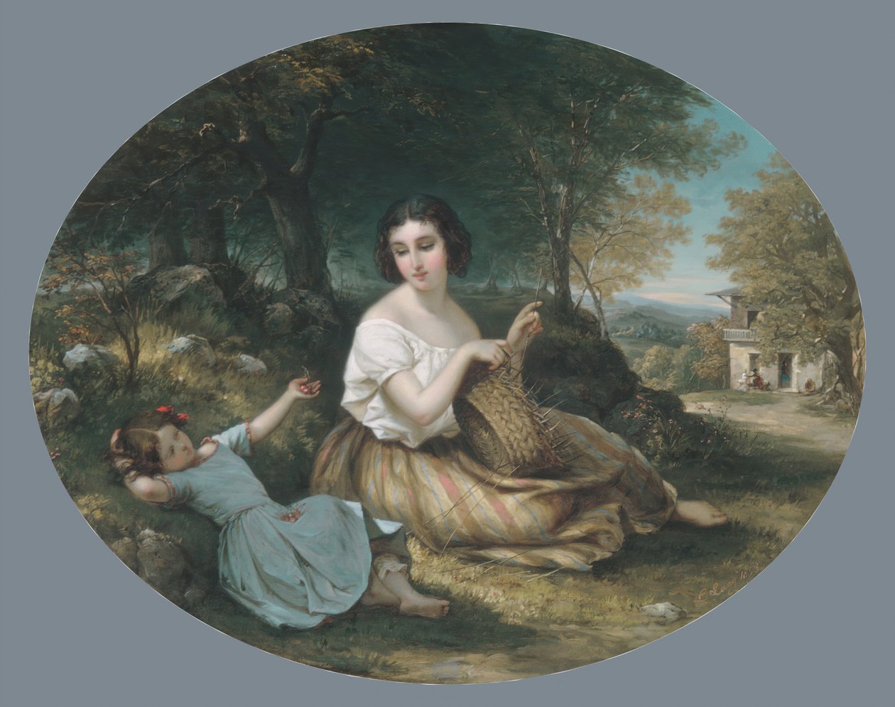 Le fabricant de paniers, 1853 - Louis Lang
