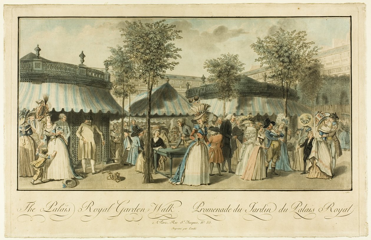 Promenade dans le jardin du Palais Royal - Louis Lecoeur