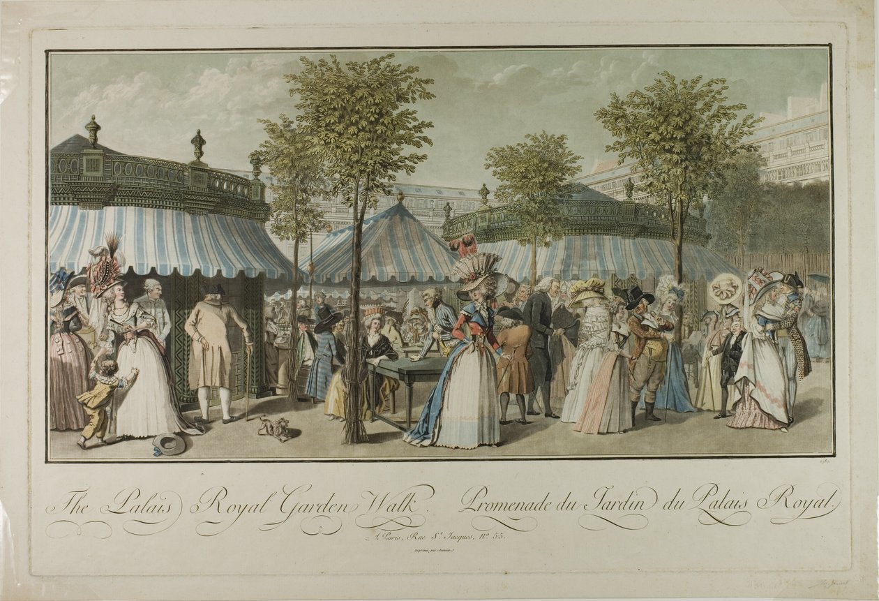 Promenade dans le jardin du Palais Royal - Louis Lecoeur