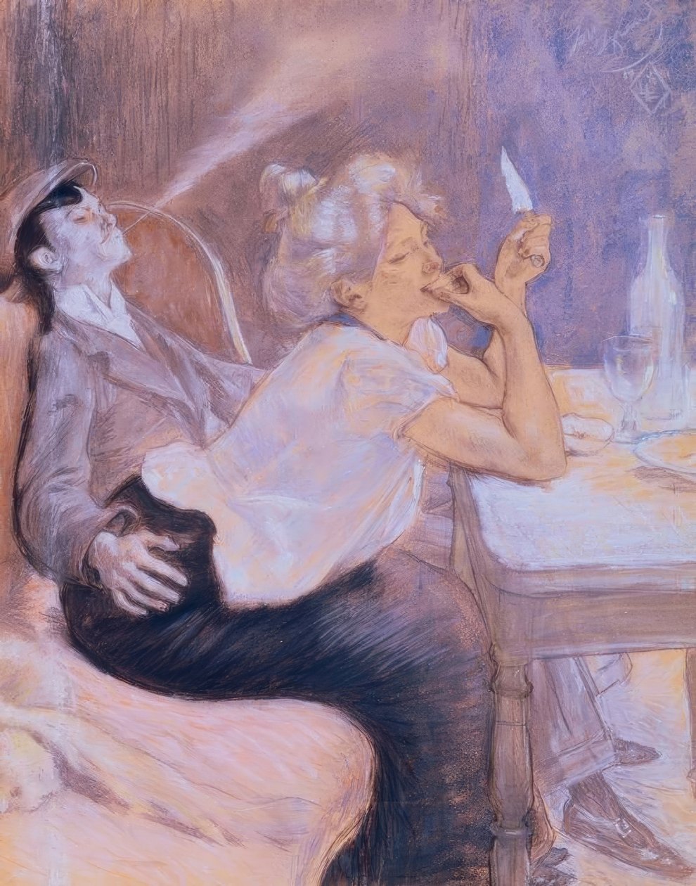 Le souper des apaches - Louis Legrand