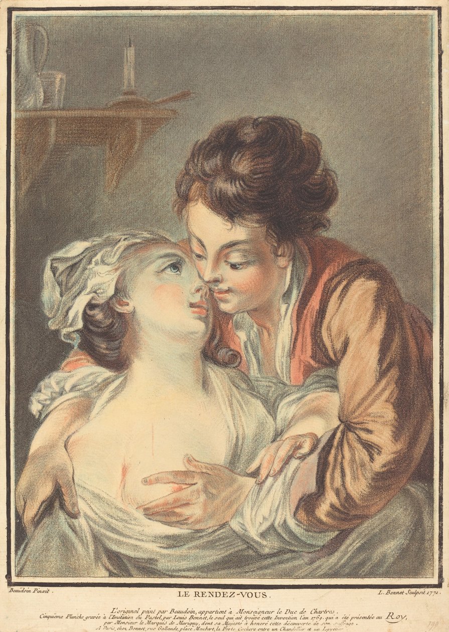 Le Rendez-vous, 1771 - Louis Marin Bonnet