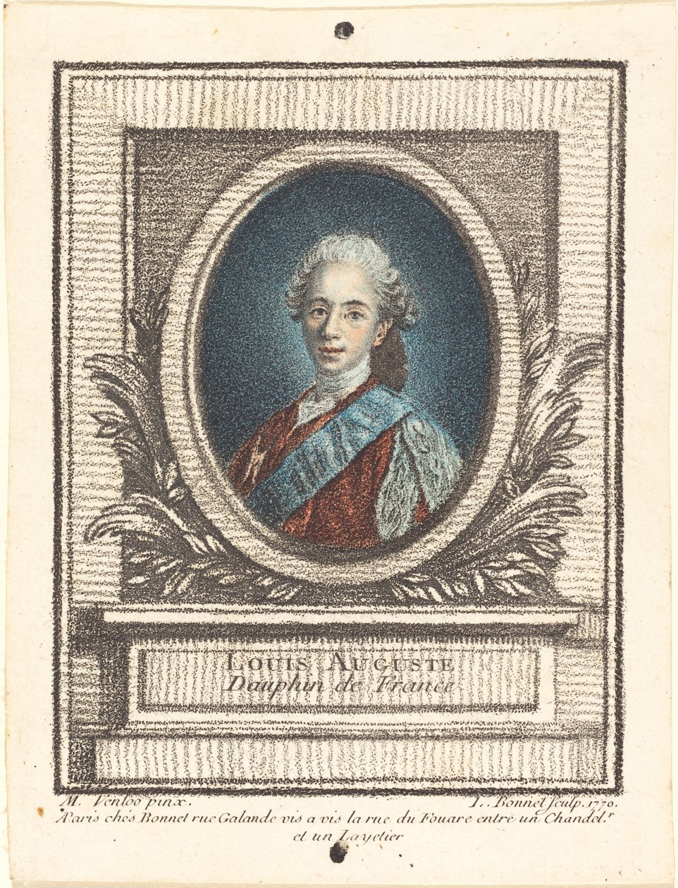 Louis-Auguste, Dauphin de France, 1770 - Louis Marin Bonnet