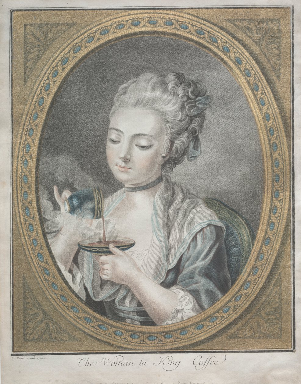 La femme prenant du café - Louis Marin Bonnet