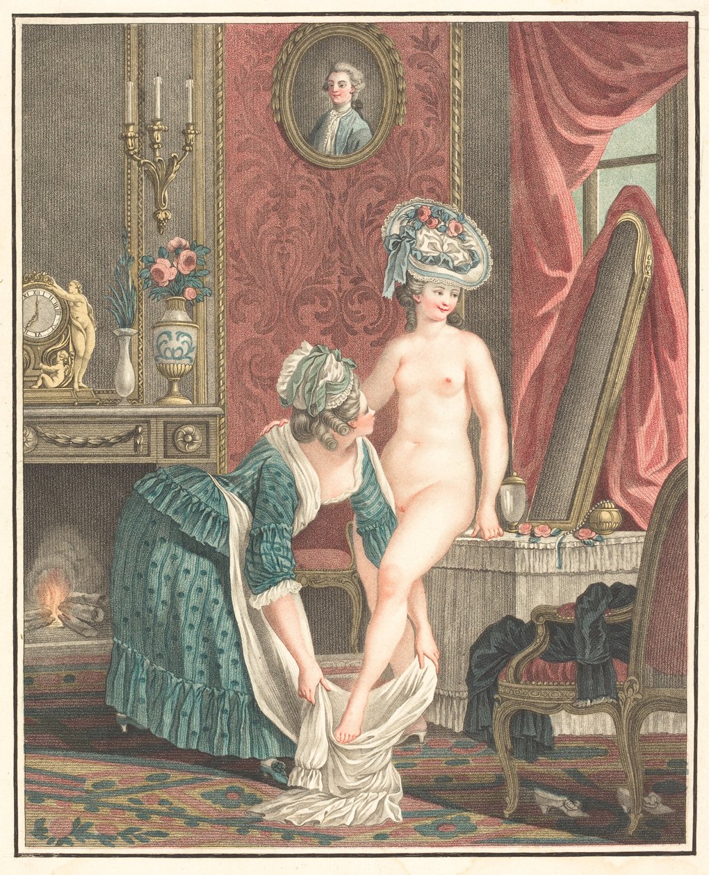 La toilette - Louis Marin Bonnet after Nicolas René Jollain