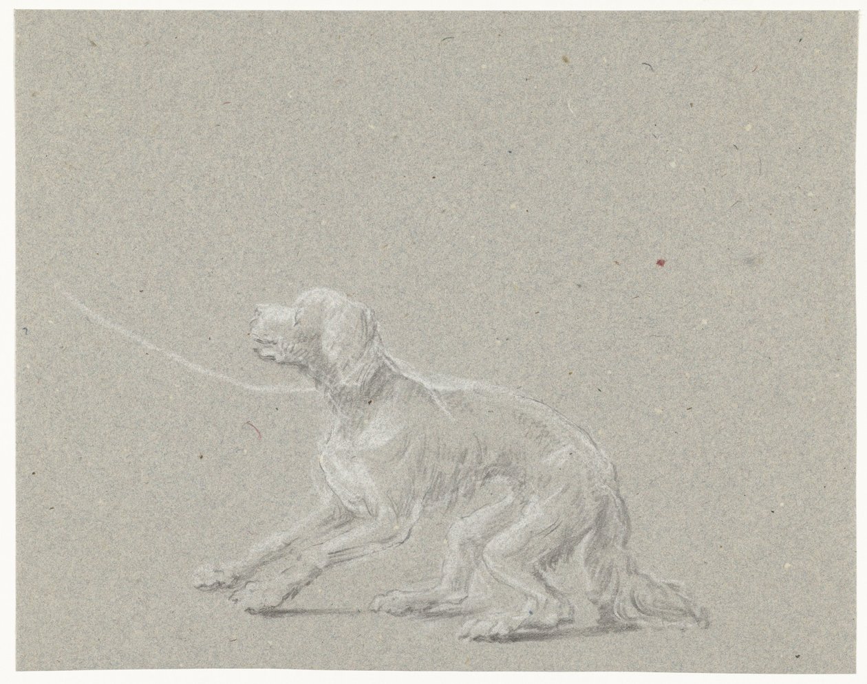 Chien en laisse - Louis Moritz
