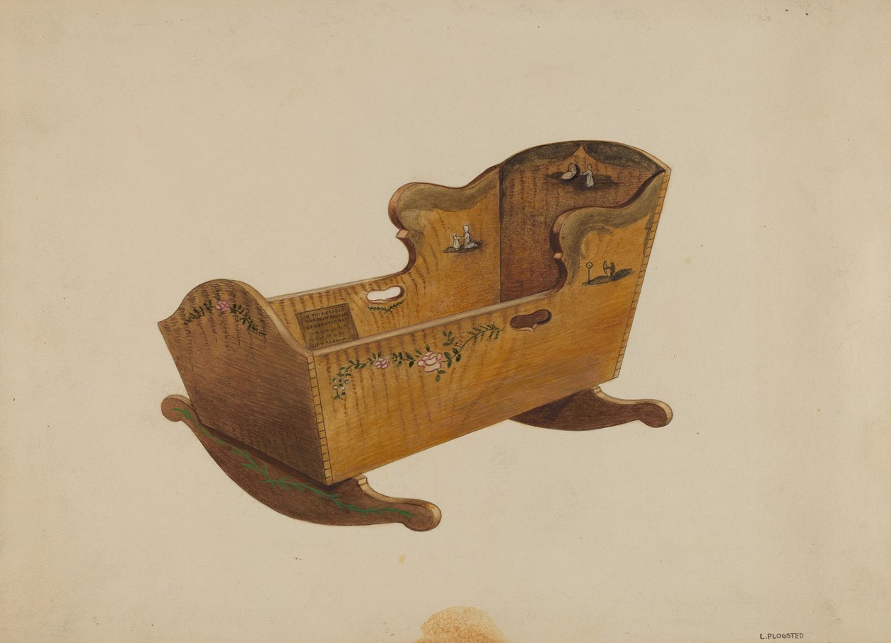 Berceau, vers 1936 - Louis Plogsted