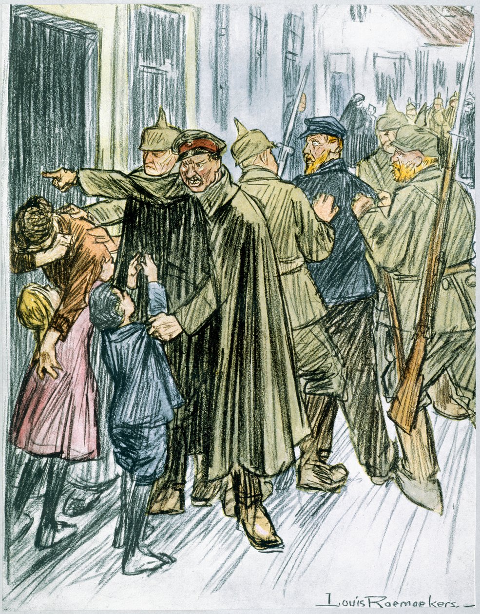 Maris et pères, 1916 - Louis Raemaekers