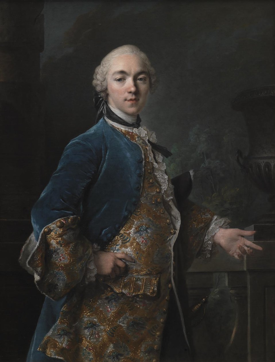 Portrait de Frederik Christian Krag (1726-1763) - Louis Tocqué