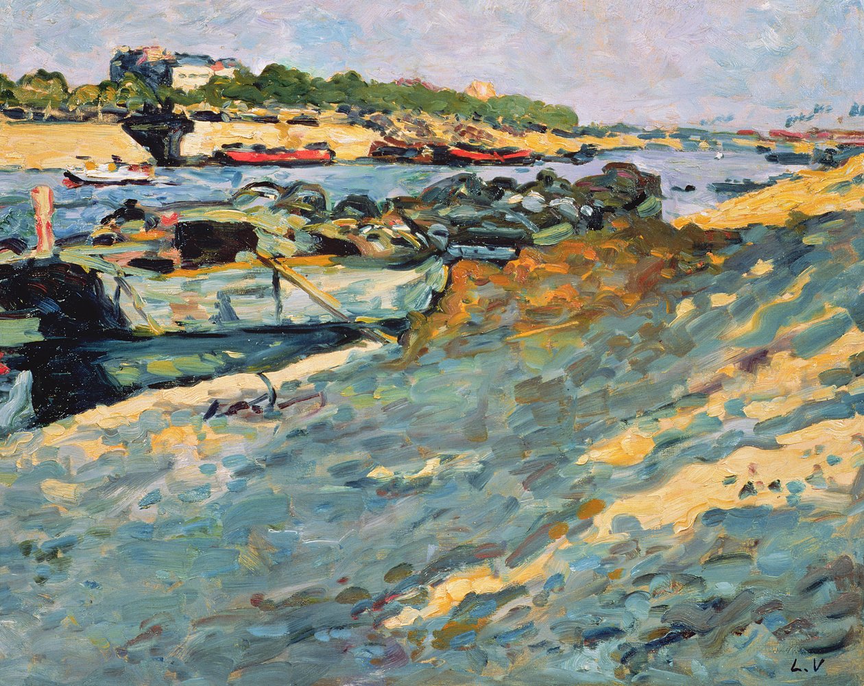 Péniche sur la Seine - Louis Valtat