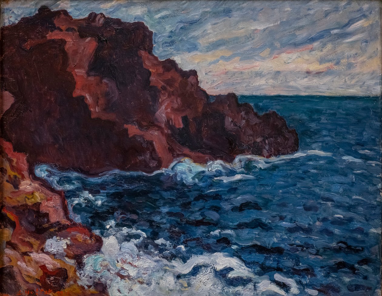 Rochers violets (marée) - Louis Valtat
