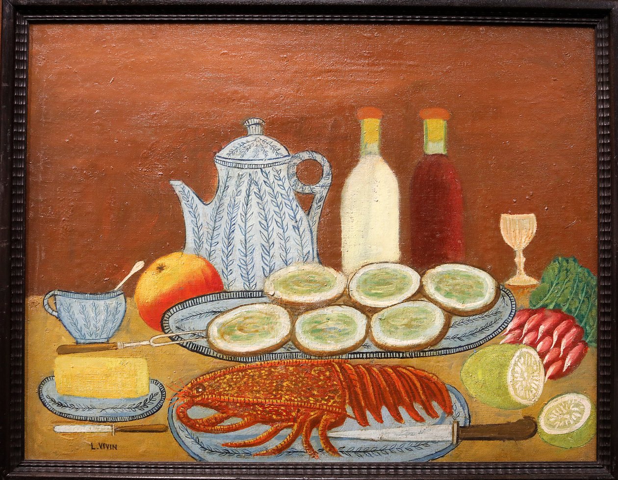 Nature morte avec homard - Louis Vivin