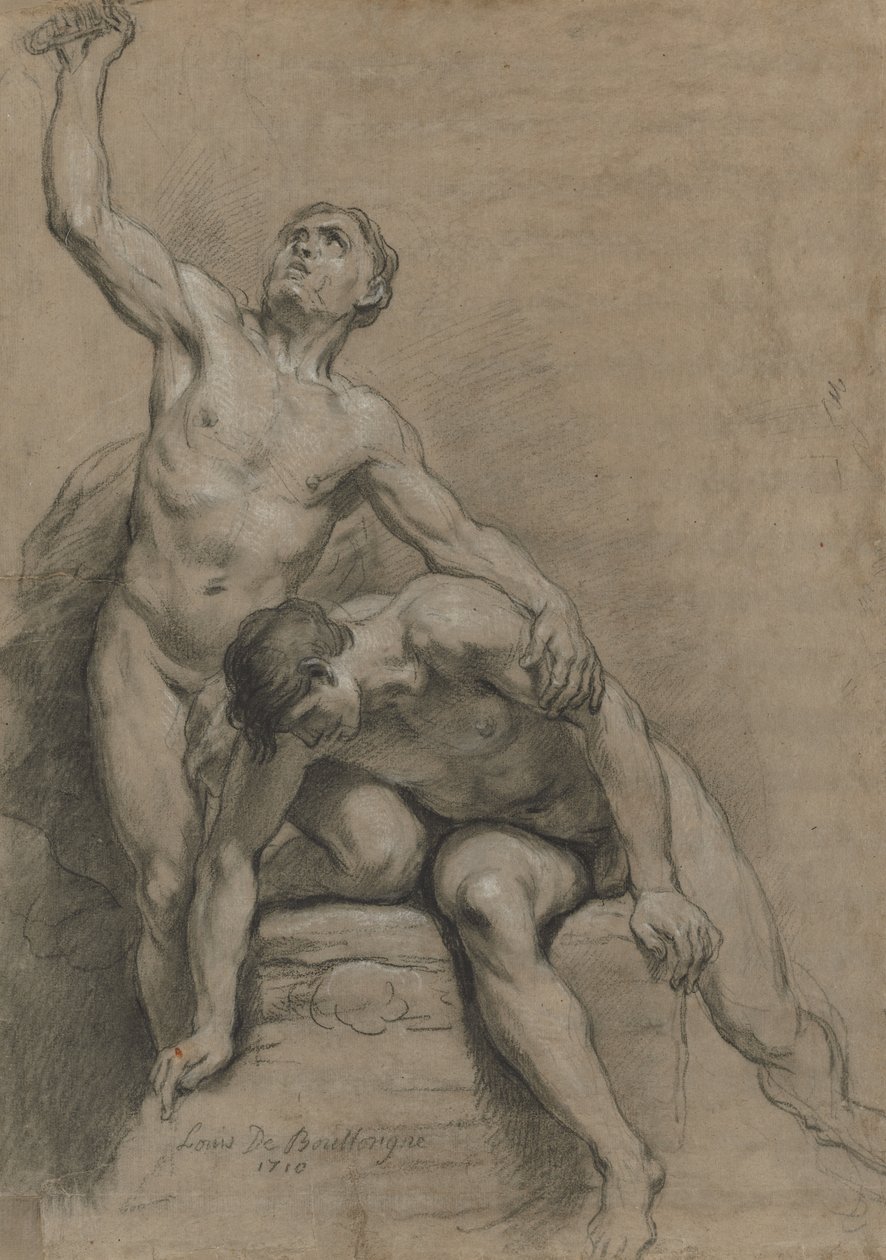 Deux nus masculins - Louis de Boullogne
