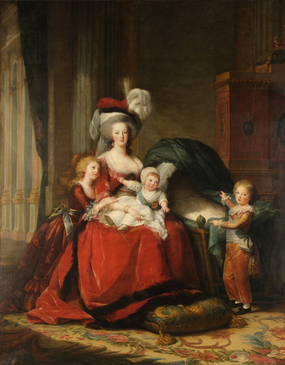 Marie-Antoinette de Lorraine-Habsbourg, reine de France et ses enfants - Elisabeth Louise Vigee Lebrun