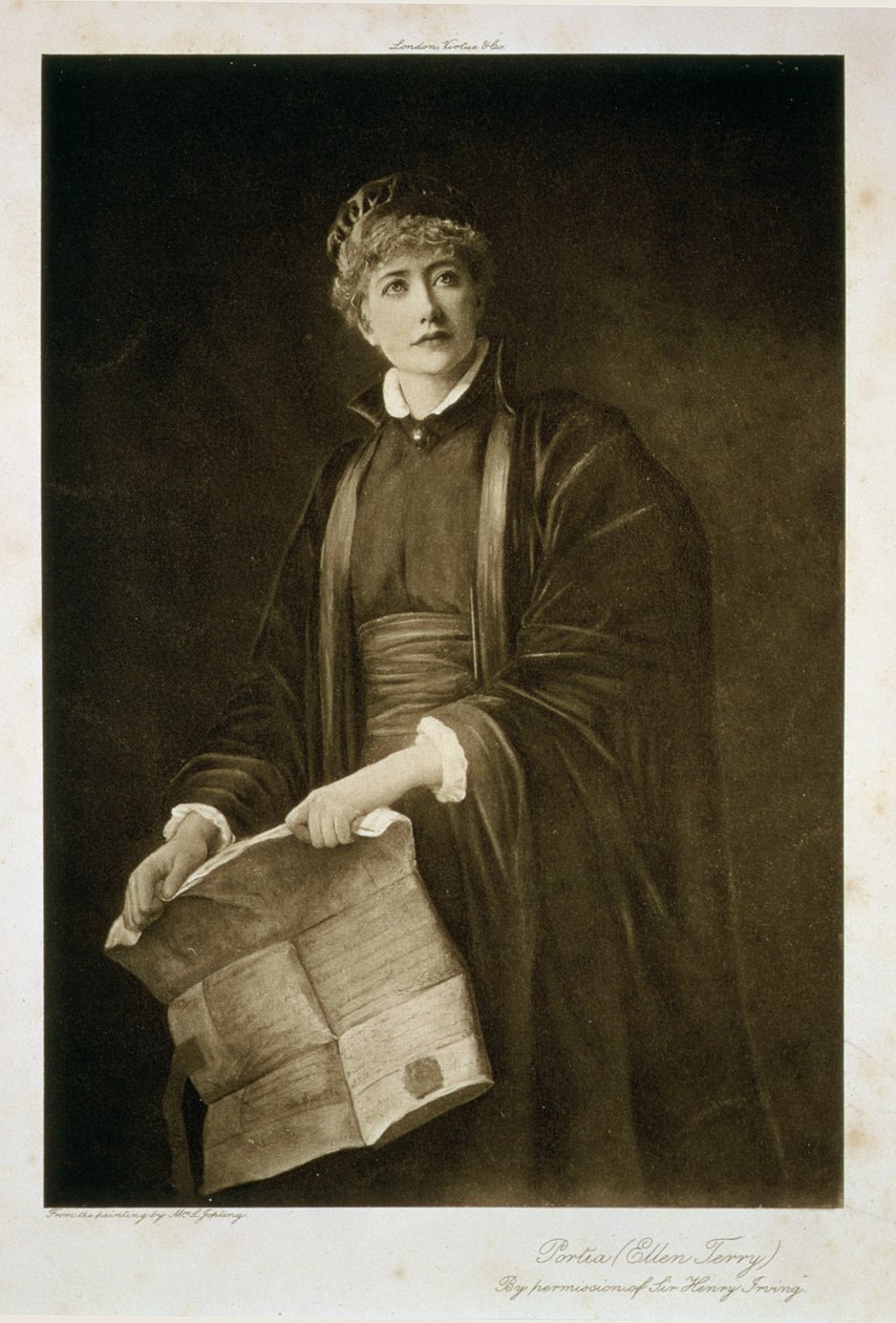 Ellen Terry (1847-1928) en Portia - Louise Jopling