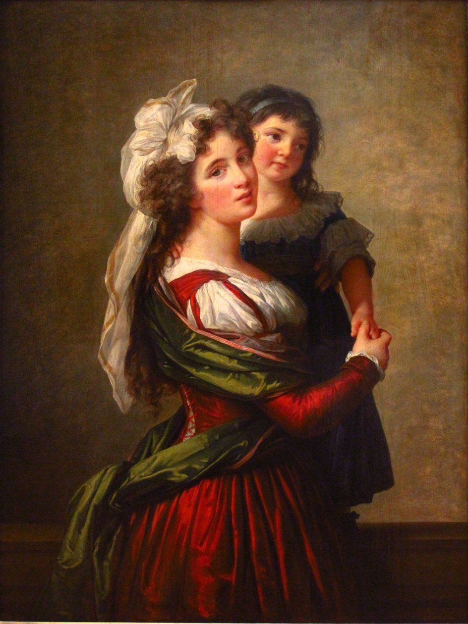 Madame Rousseau et sa fille - Elisabeth Louise Vigee Lebrun