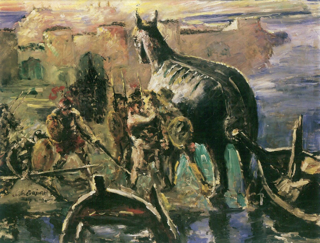 Le Cheval de Troie - Lovis Corinth