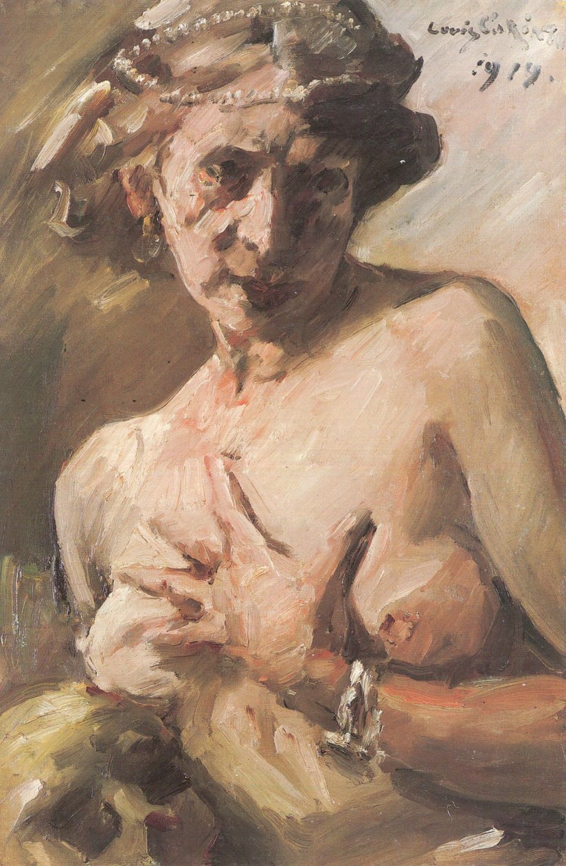 Madeleine avec des perles dans les cheveux - Lovis Corinth