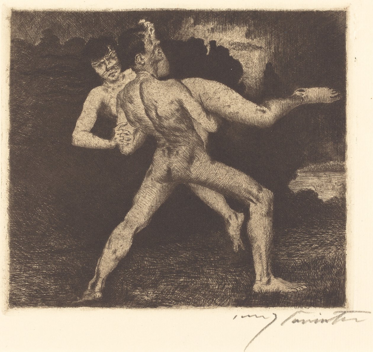 Entführung, 1894 - Lovis Corinth