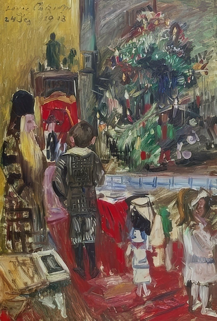 Distribution des cadeaux de Noël - Lovis Corinth
