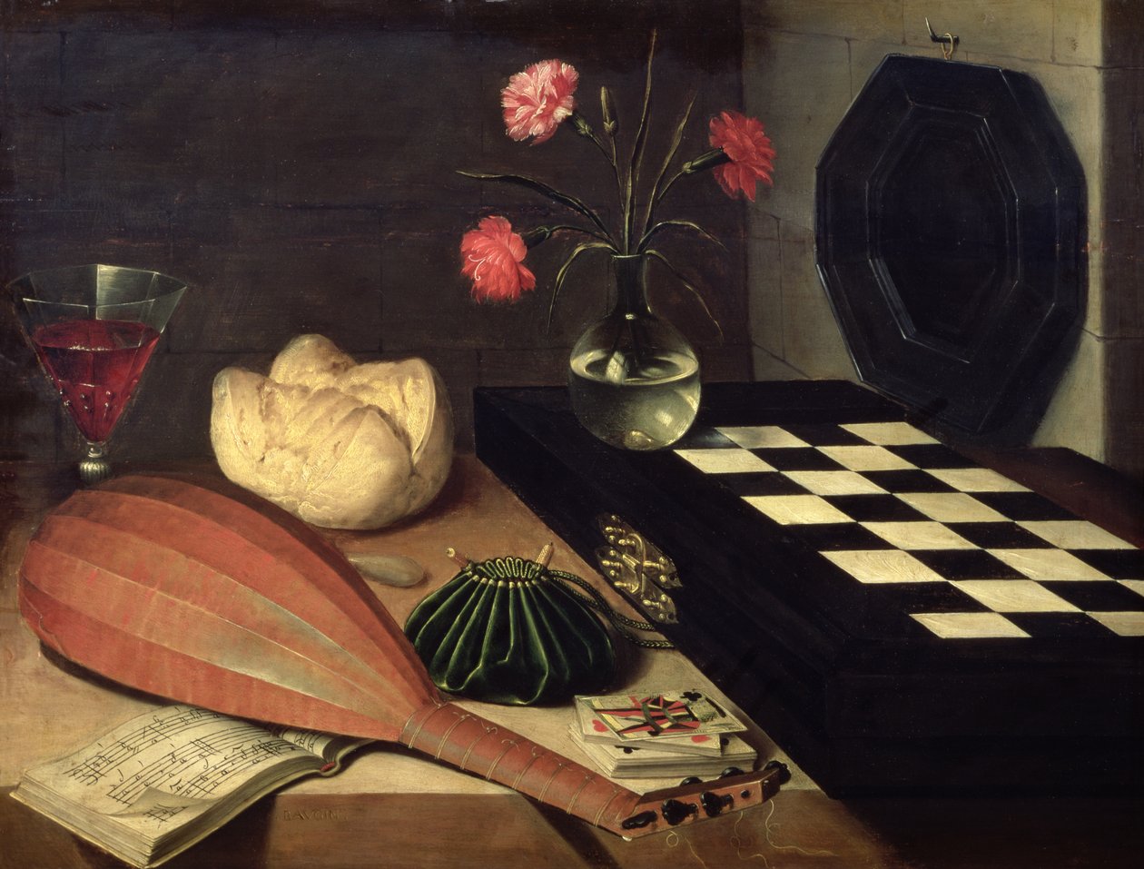 Nature morte avec échiquier, 1630 - Lubin Baugin