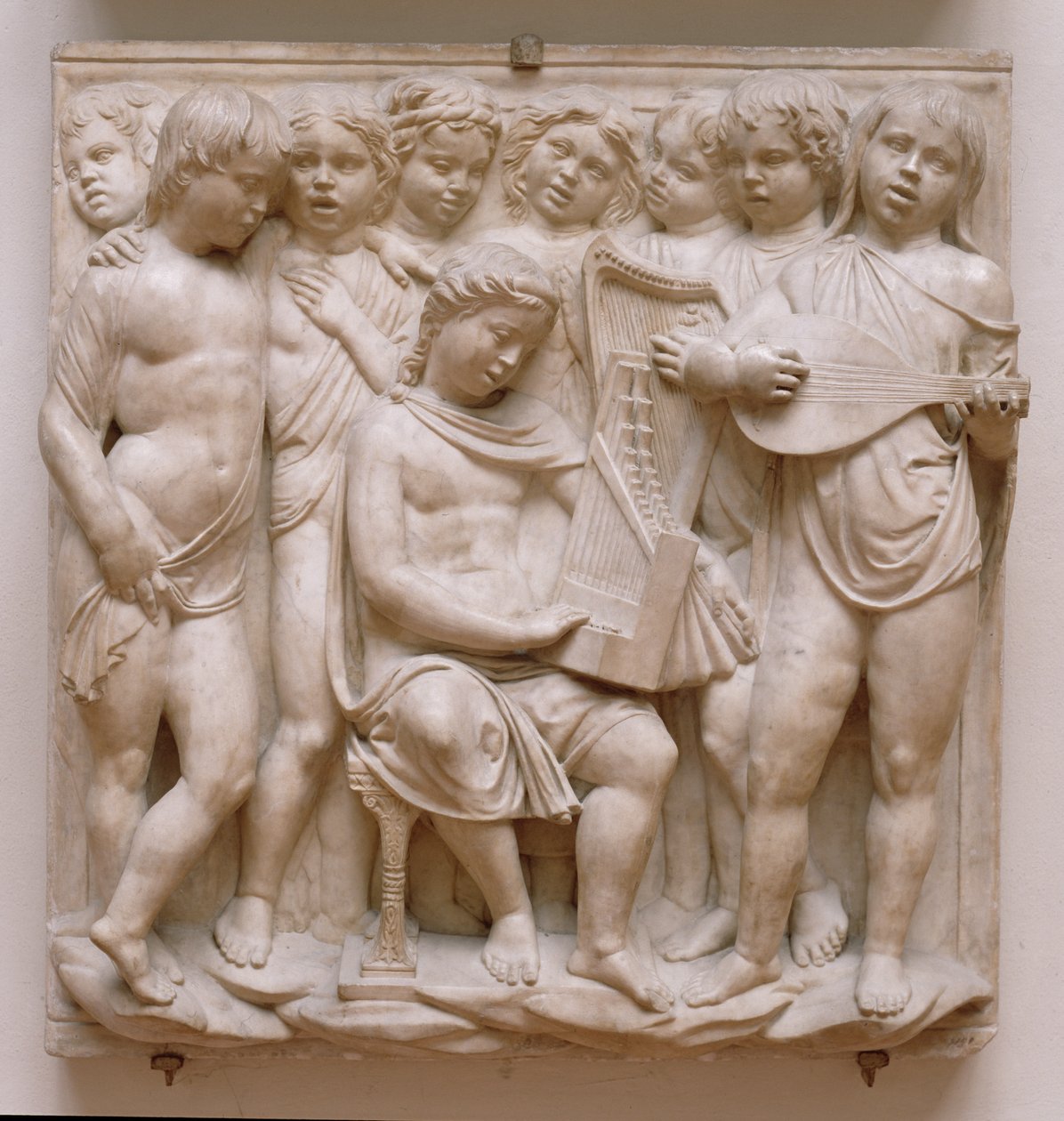 Anges musiciens, relief de la Cantoria, c.1432-38 - Luca Della Robbia