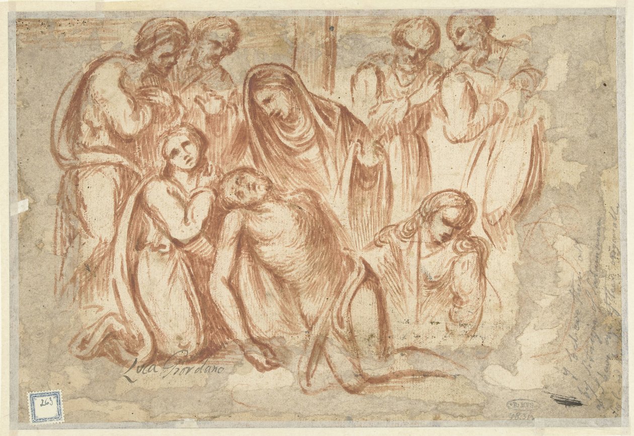 Lamentation du Christ - Luca Giordano