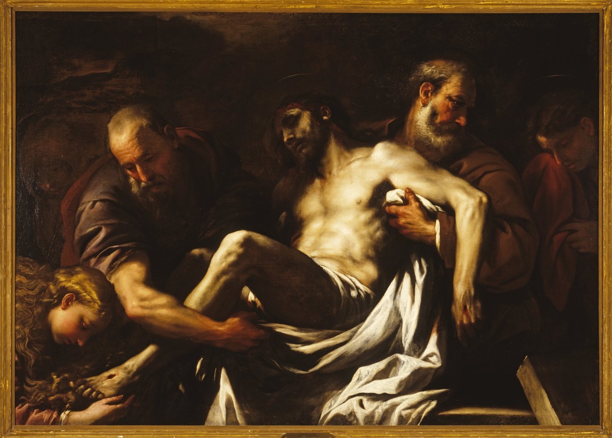 La mise au tombeau du Christ - Luca Giordano