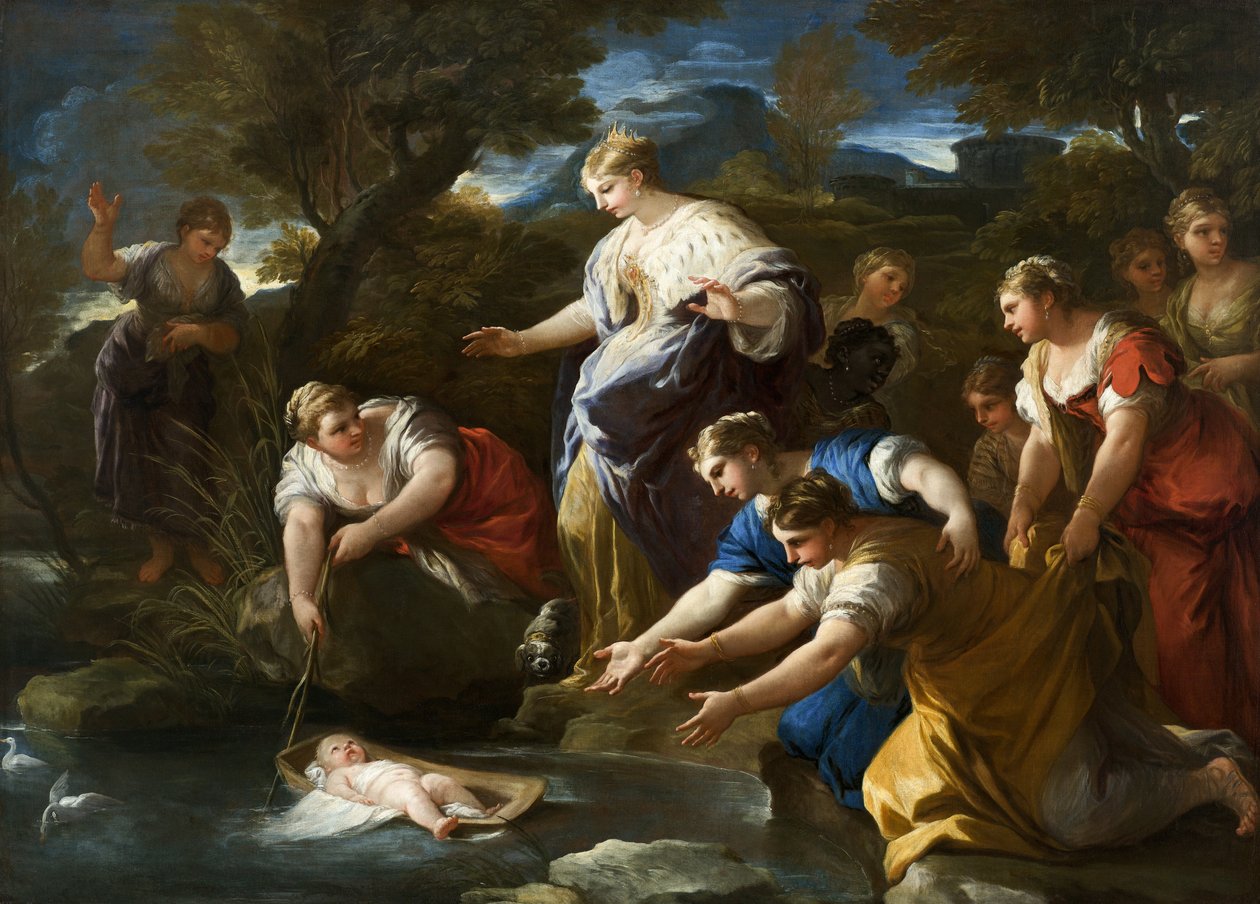 La Découverte de Moïse - Luca Giordano