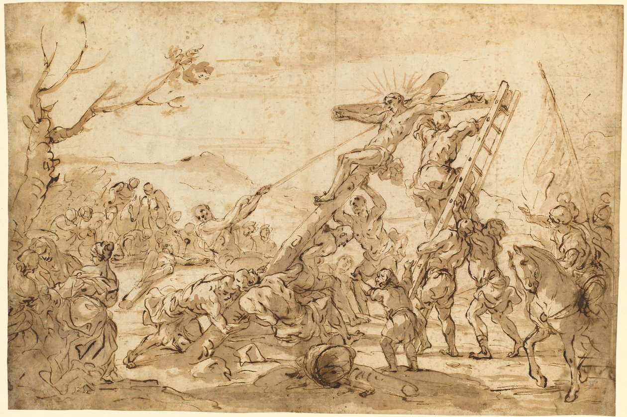 La Levée de la Croix - Luca Giordano