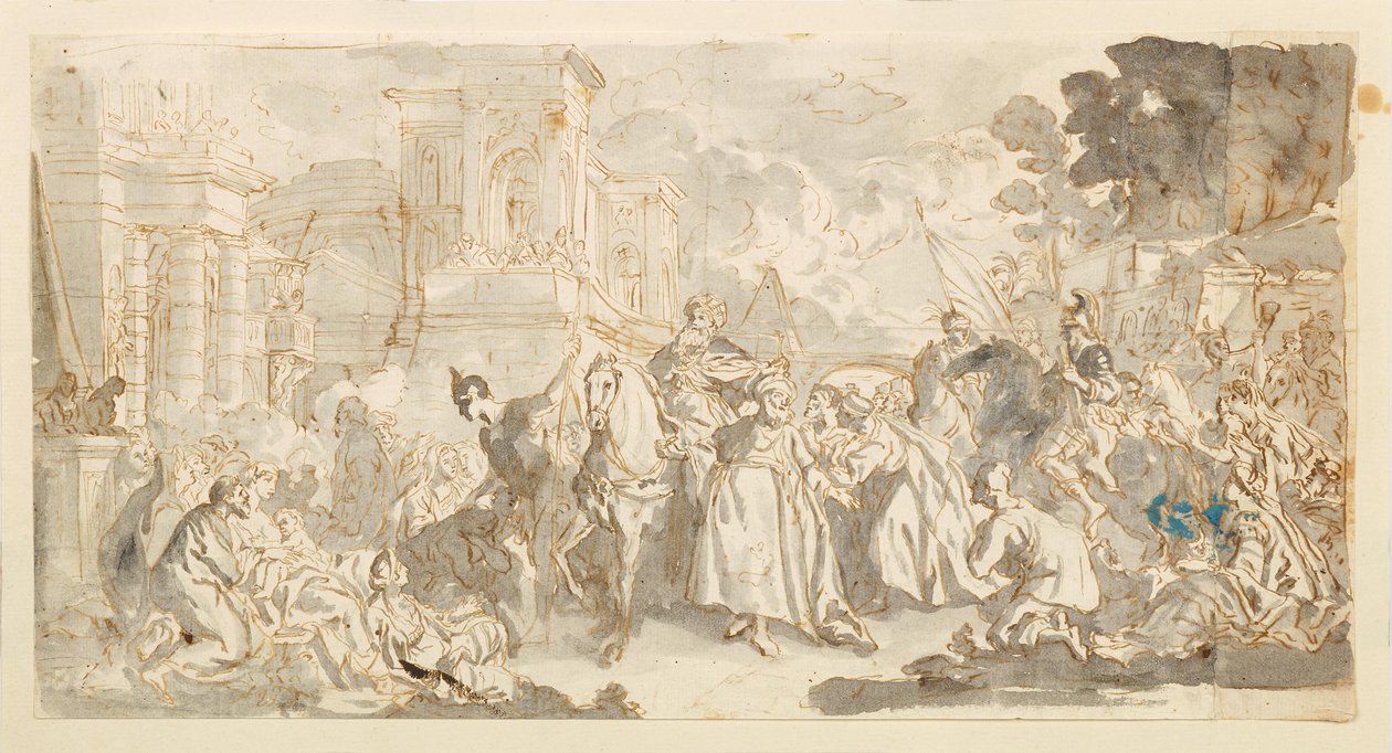 Tentation de Mordechai ( ) - Luca Giordano