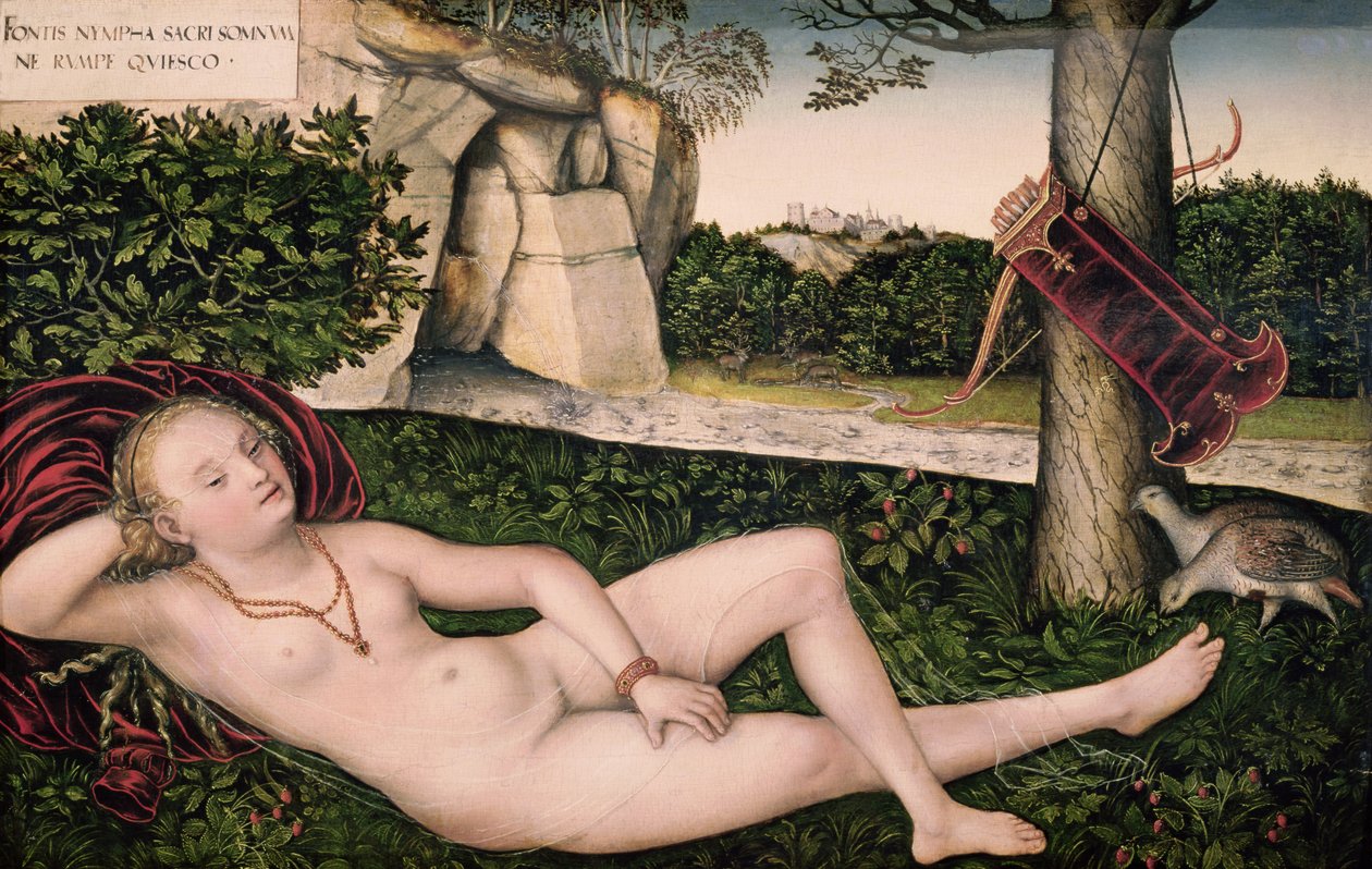 Diane se reposant, ou La Nymphe de la Fontaine - Lucas Cranach the Elder