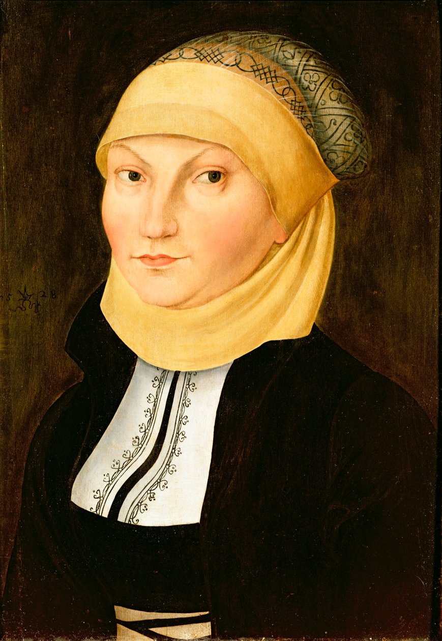 Katharina Luther (née von Bora), 1528 - Lucas Cranach the Elder