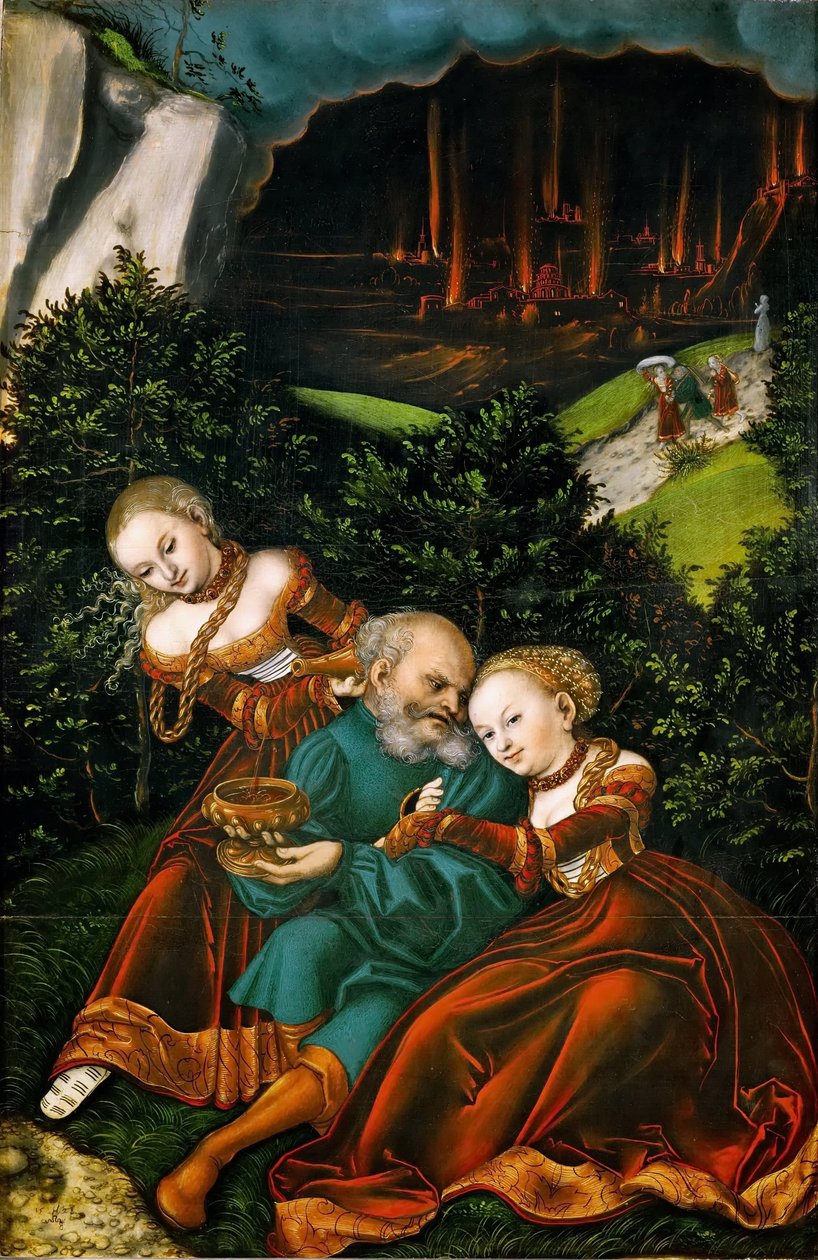 Loth et ses filles - Lucas Cranach the Elder