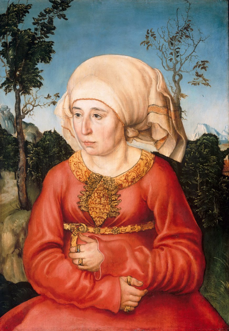 Portrait de Frau Reuss - Lucas Cranach the Elder