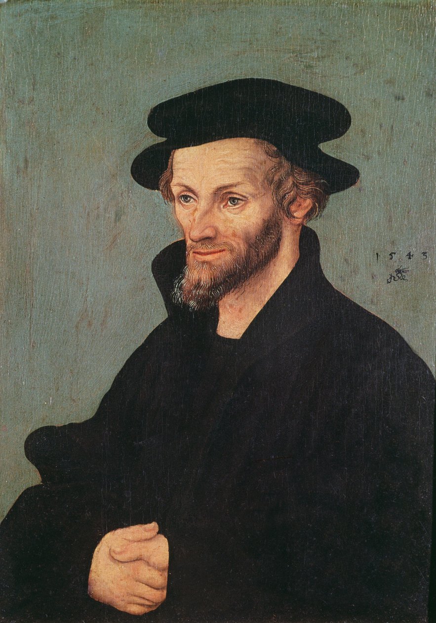 Portrait de Philipp Melanchthon (1497-1560) 1543 - Lucas Cranach the Elder