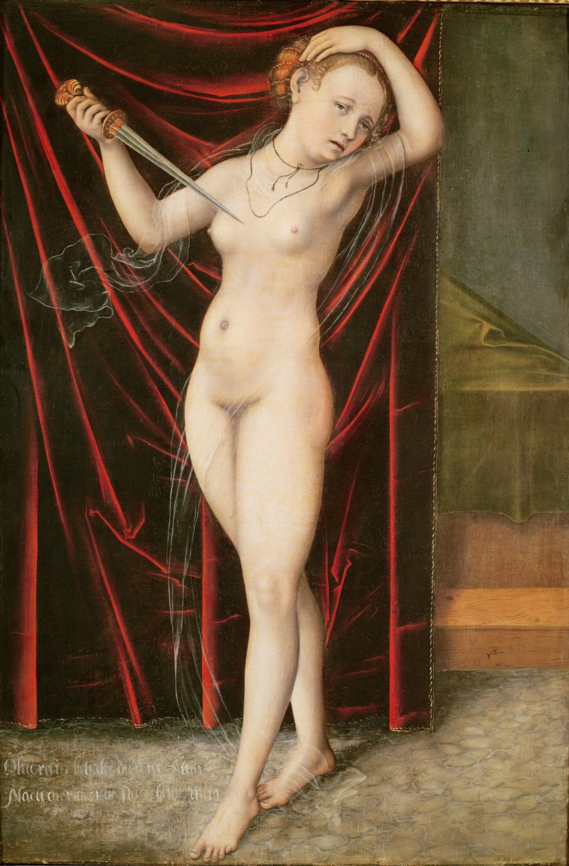 La Mort de Lucrèce, c.1524 - Lucas Cranach the Elder