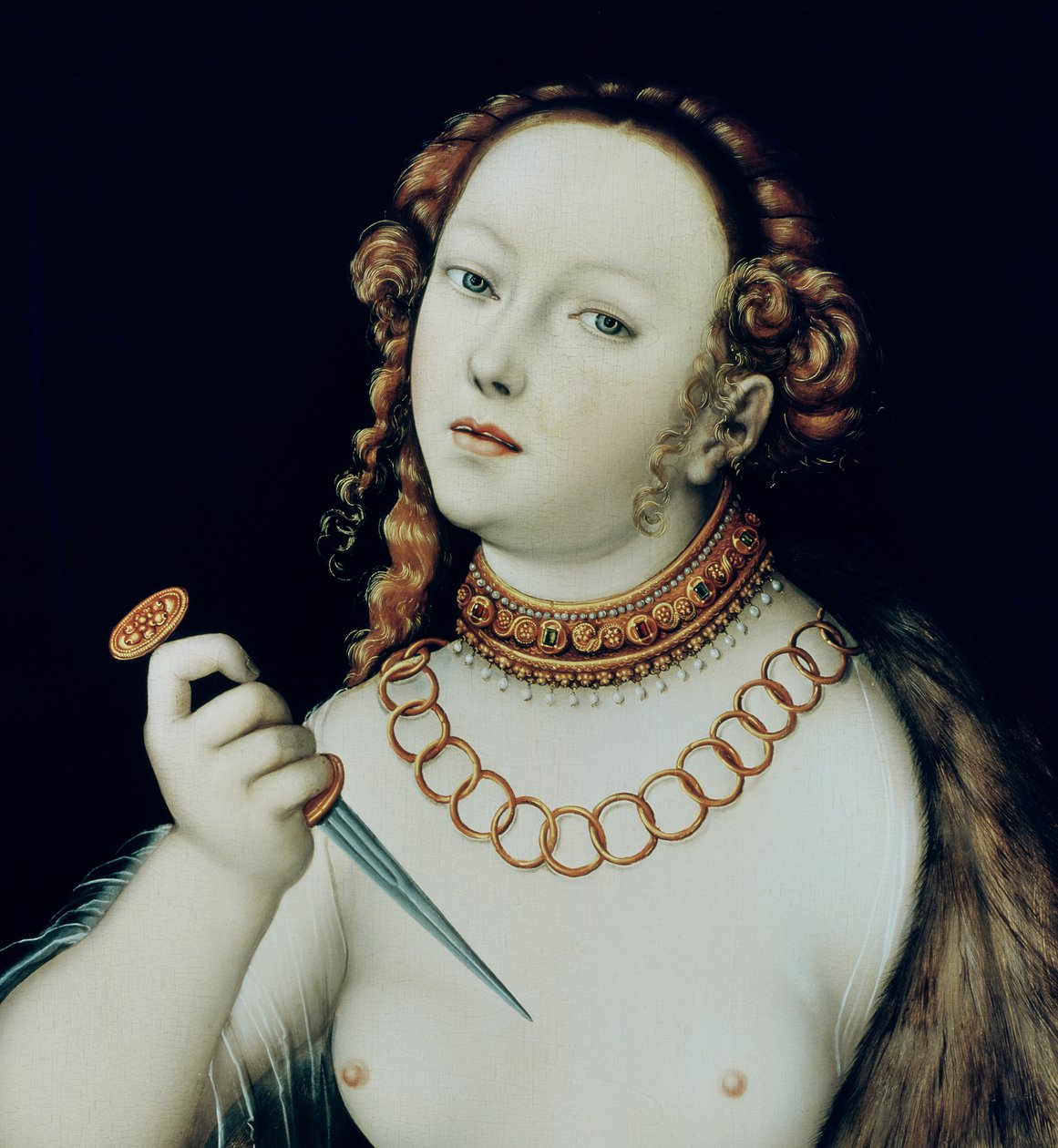 Le Suicide de Lucrèce, 1538 (détail) - Lucas Cranach the Elder