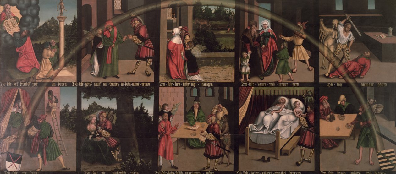 Les Dix Commandements - Lucas Cranach the Elder