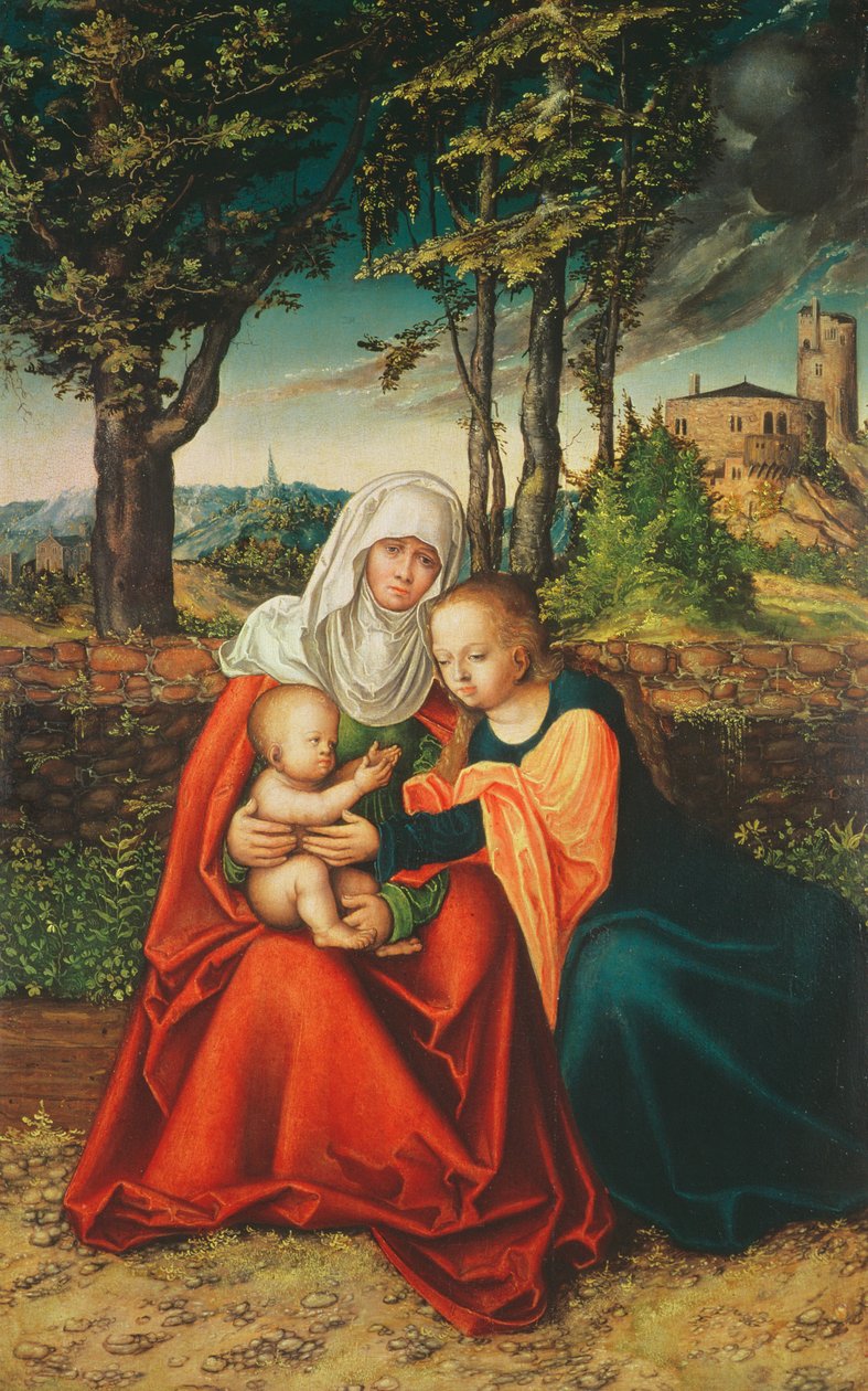 La Vierge Marie avec Sainte Anne tenant l